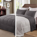 Exclusivo Mezcla Lightweight Reversible 3-Piece Comforter Set All Seasons, Down Alternative Comforter With 2 Pillow Shams, King