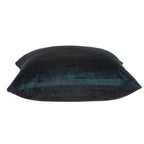 HomeRoots 50% Cotton, 50% Viscose 22' x 7' x 22' Transitional Dark Blue Solid Pillow Cover with Poly Insert