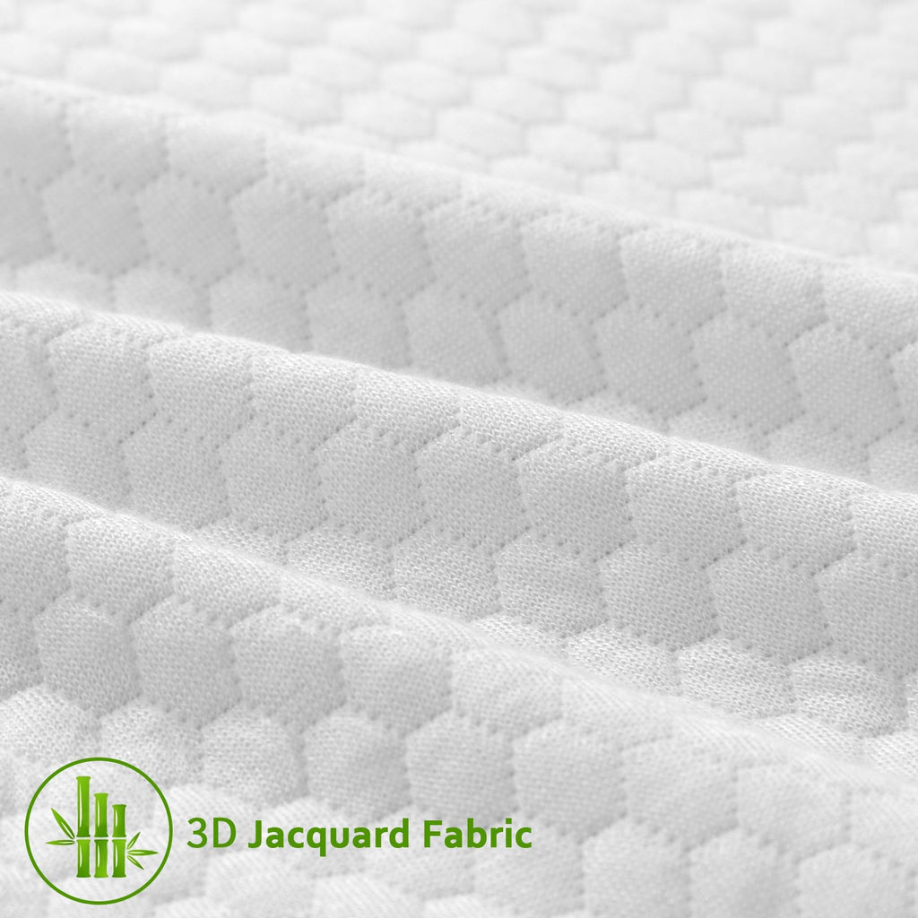 Mattress Topper Cover Queen Size, 1-2 Inch Zippered Viscose Made From Bamboo Foam Mattress Topper Removable Protector, Memory Fo