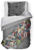 Jay Franco Marvel Comics 80Th Anniversary Full/Queen Comforter & Sham Set - Super Soft Kids Reversible Bedding - Fade Resistant