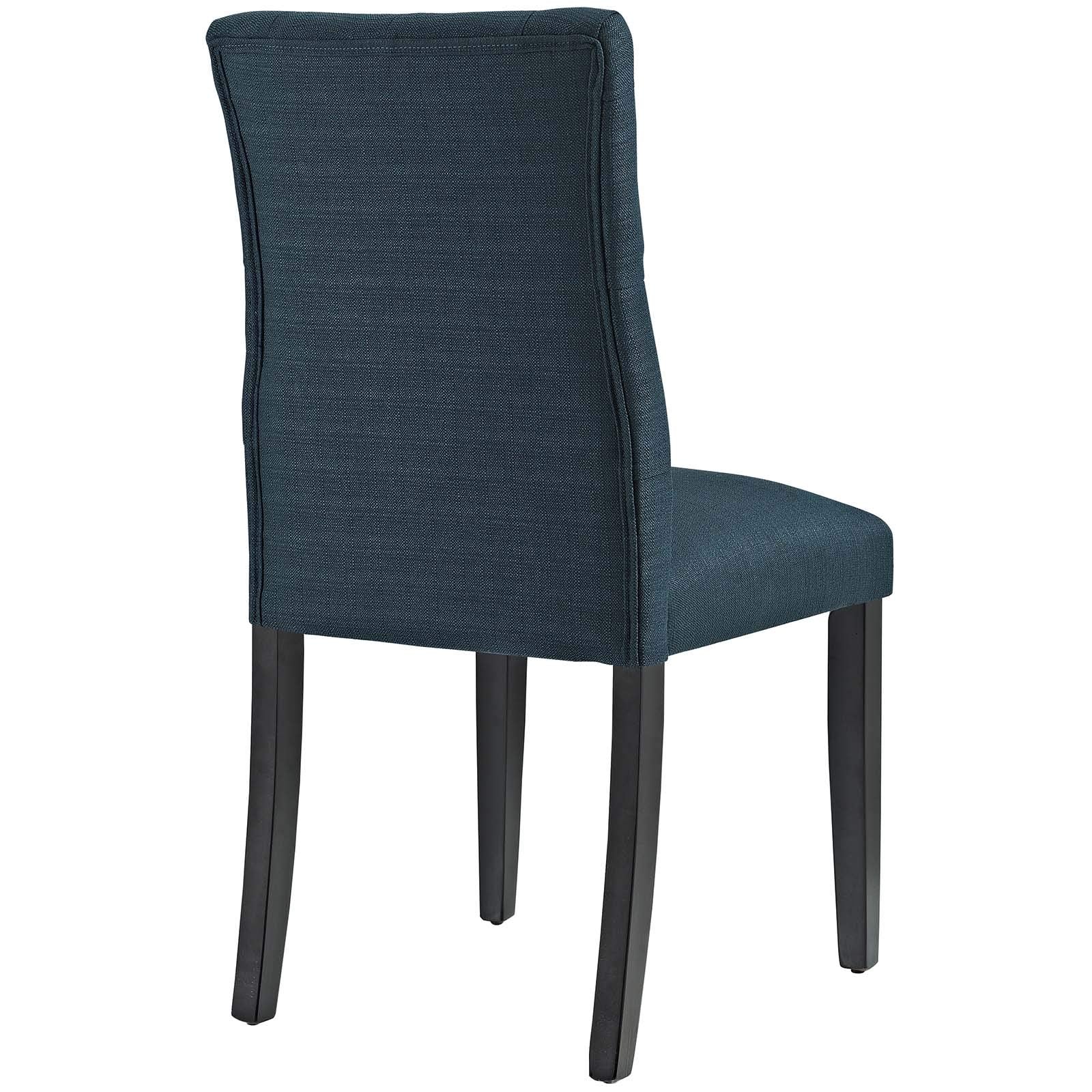 Modway Duchess Fabric Set Of 2, Two Dining Chairs, Azure