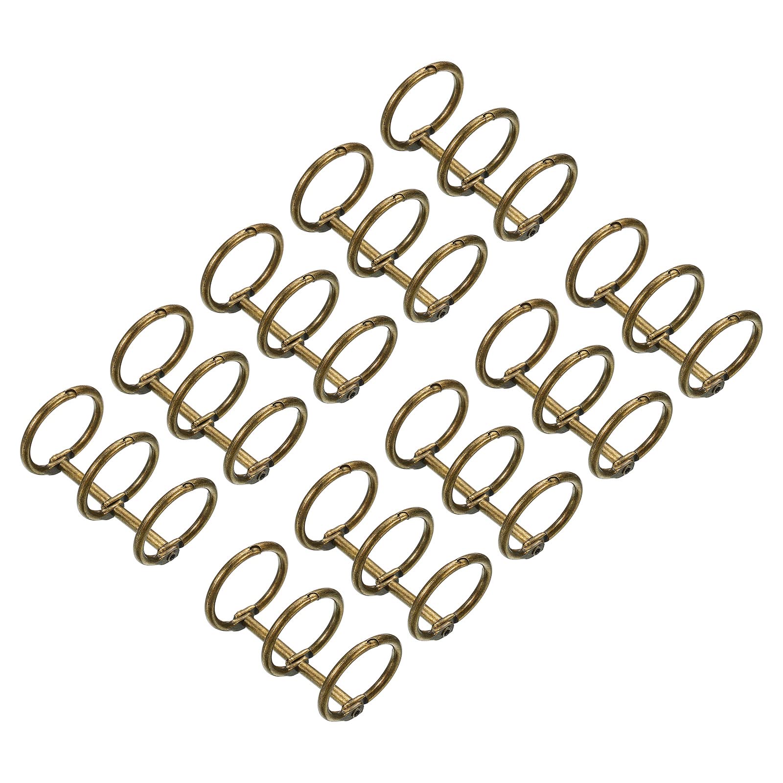 Patikil 0.79' Dia 3-Rings Book Rings, 10 Pack Metal Binder Rings Loose Leaf Ring Detachable For Office Desk Calendar Photo Albu
