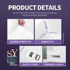 Znsayotx Luxury Velvet Couch Cover 3 Piece Stretch Sofa Covers For 2 Cushion Couch Soft Loveseat Slipcover Living Room Anti Slip Dogs Pet Love Seat Furniture Protector (White), 55'-69'(2 Cushions)