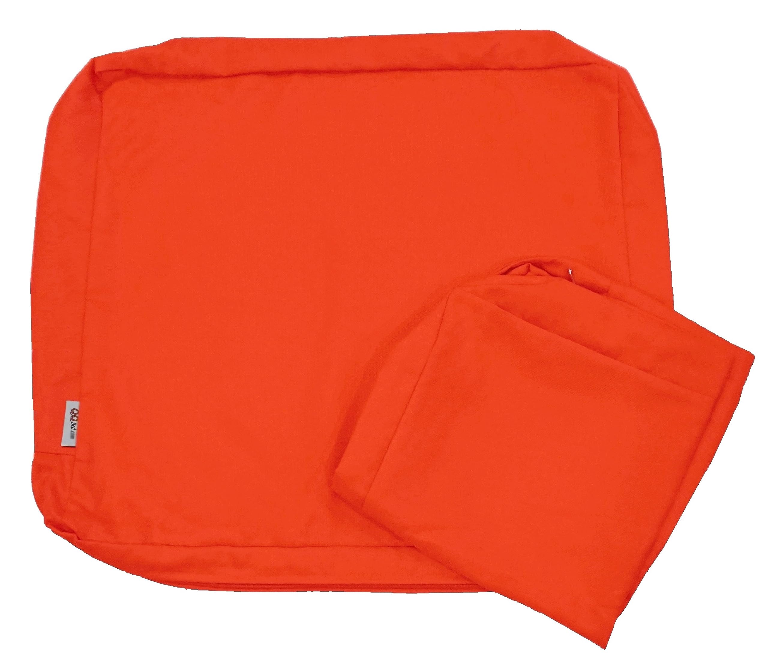Qqbed 2 Pack Outdoor Patio Chair Pillow Seat Water-Resistant Cushion Covers In Tango Color 18'X16'X4' - Replacement Covers On