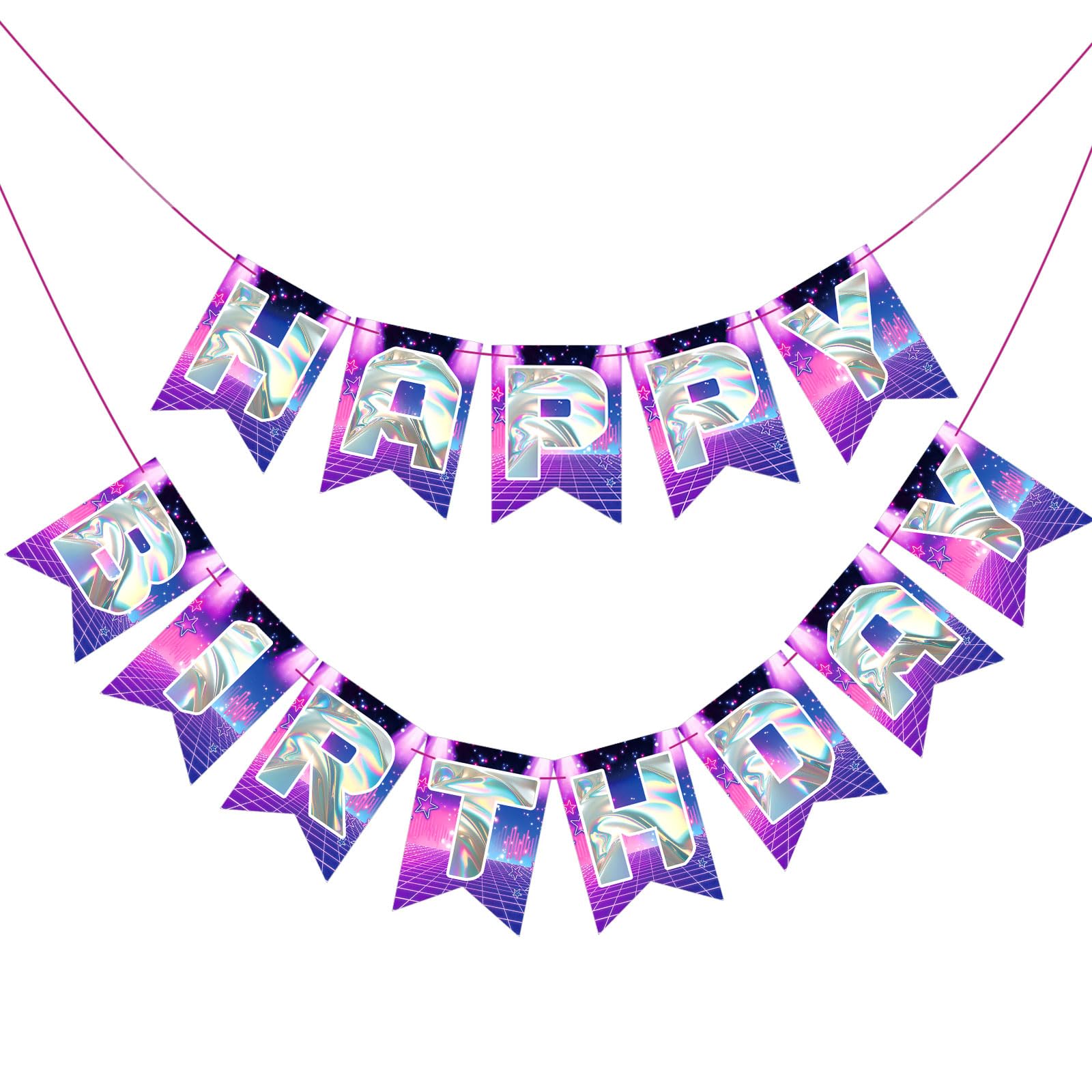 Hahafelt Kpop Theme Birthday Decorations, Happy Birthday Banner Anime Themes Korean Kpop Theme Party Supplies for Fan Meeting, P