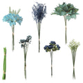 Floroom Artificial Greenery Stems Box Set, 59pcs with 8 Kinds of Faux Greenery Flowers Picks for DIY Bridal Bouquets Wedding Flo
