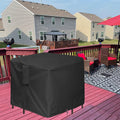 Izzybang 5 Piece Bar Height Patio Furniture Dining Set Covers Waterproof Outdoor 60 Inch Square High Top Patio Bar Height Bistro