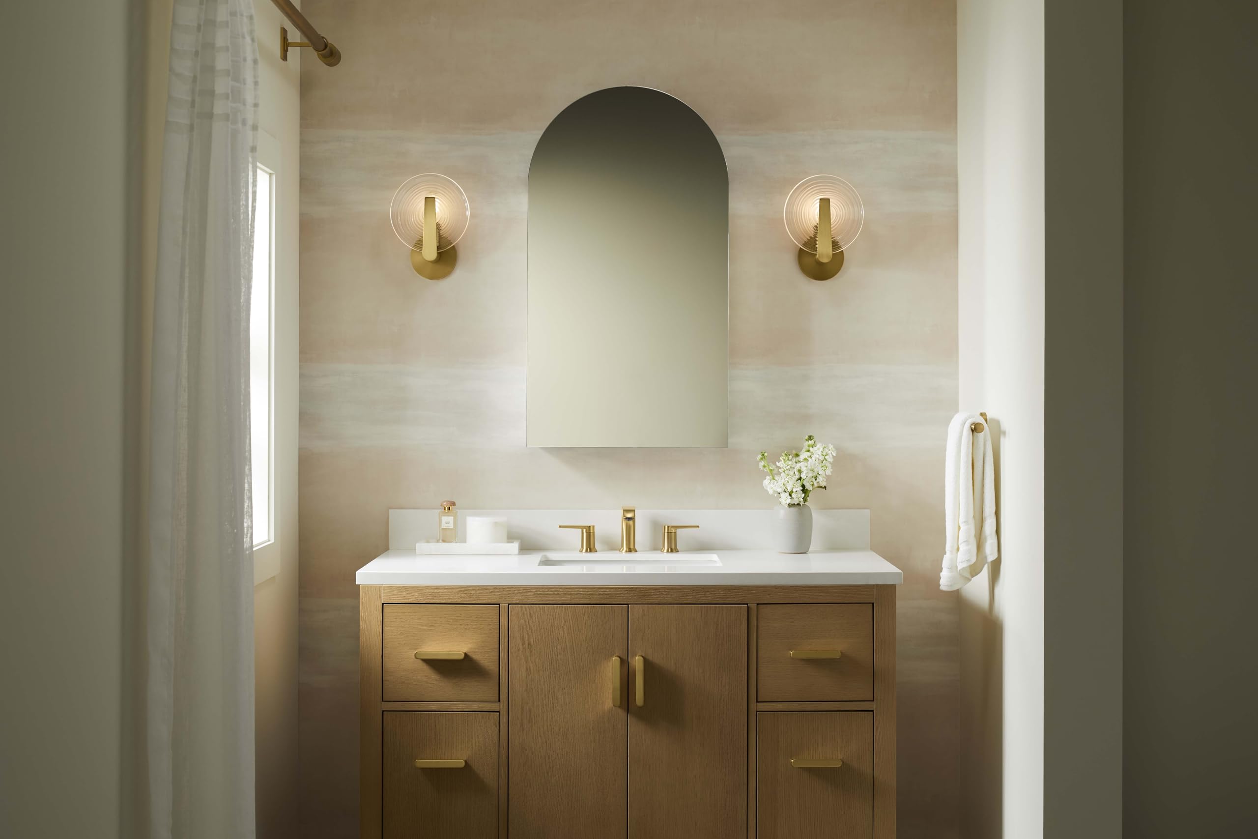 Kohler Embark Medicine Cabinet, Deep Storage With Adjustable Shelves And Arch Mirrored Door, 20' X 36'