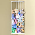 Stuffed Animal Storage Wood Corner Plush Toys Holder with Star Pattern, Length Adjustable Large Hanging Stuffed Animal Toy Organ