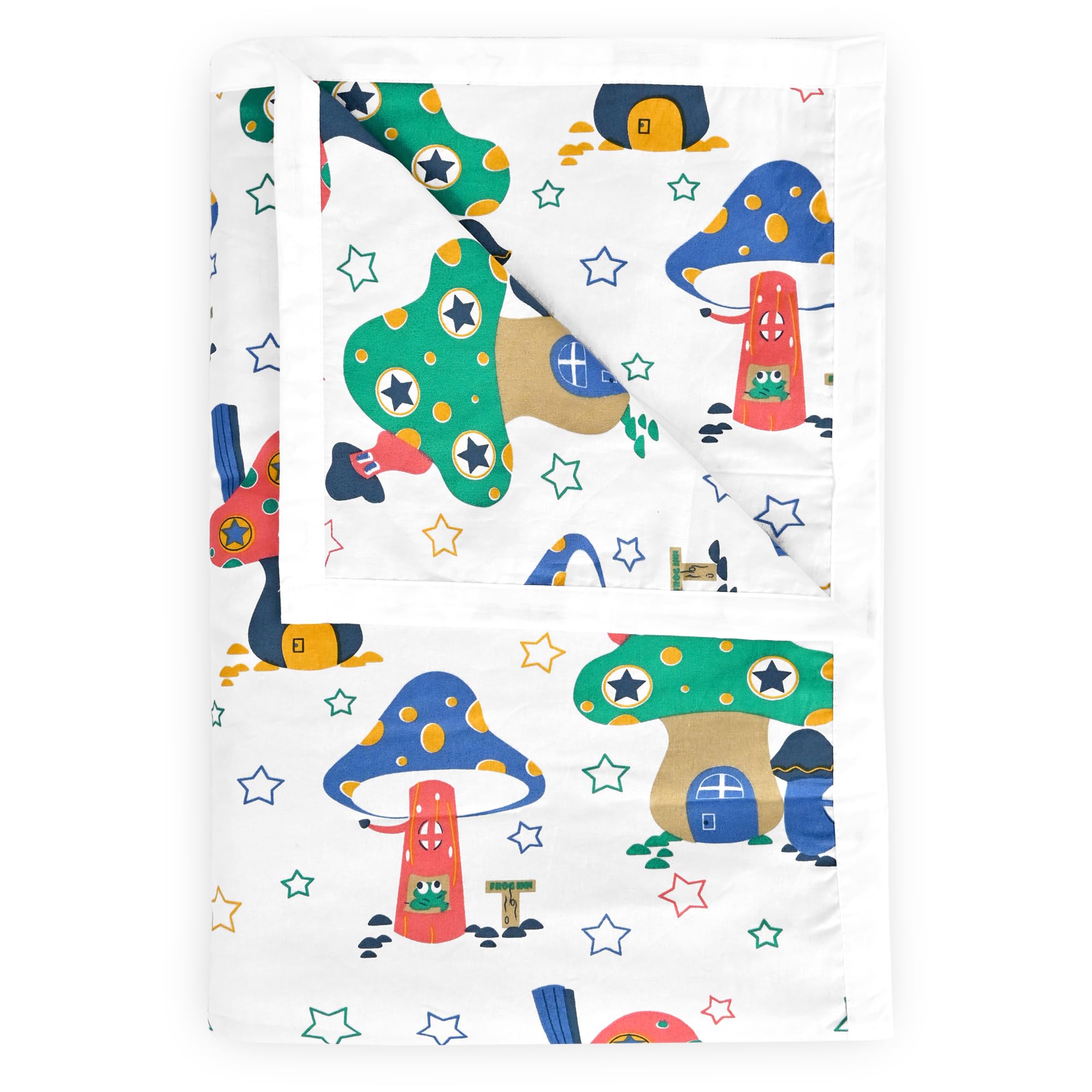 Divine Casa Pure Cotton Printed Single Dohar | 120 Gsm | Soft & Lightweight Throw Blanket | Cozy & Breathable Bedding | AllSeas