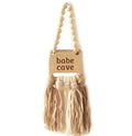 Decocove Babe Cave Sign - Wood Bead Garland - Boho Nursery Wall Decor for Girls and Boys - Neutral Home Decor - Baby Decor for N