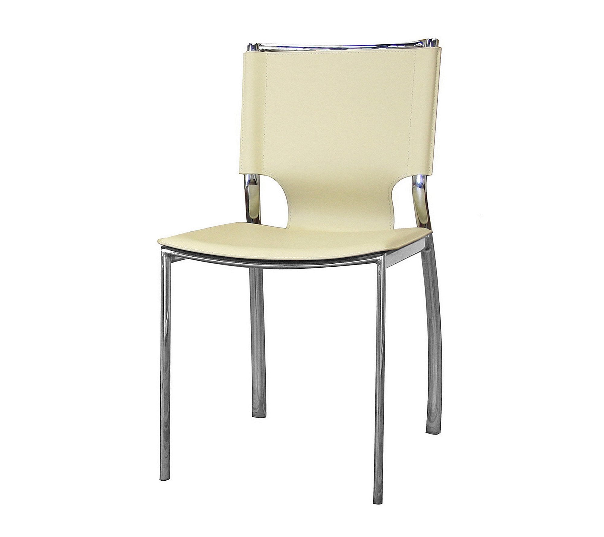 Baxton Studio B57-ALC-1083 Ivory Set of 2 Dining-Chairs, Medium