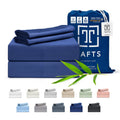Tafts Bamboo Sheets Cali-King Size Bed Sheets 5 Piece Set, Pure 100% Organic Bamboo, 17” Deep Pockets - Luxuriously Soft, Silky Smooth, Cooling, Double Stitched, Lifetime Quality Guarantee (Grey)