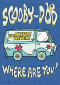 MIGHTYPRINT Scooby-Doo - Where Are You - Mystery Machine - Durable 17    x 24 Wall Art - NOT Made of Paper - Officially Licensed