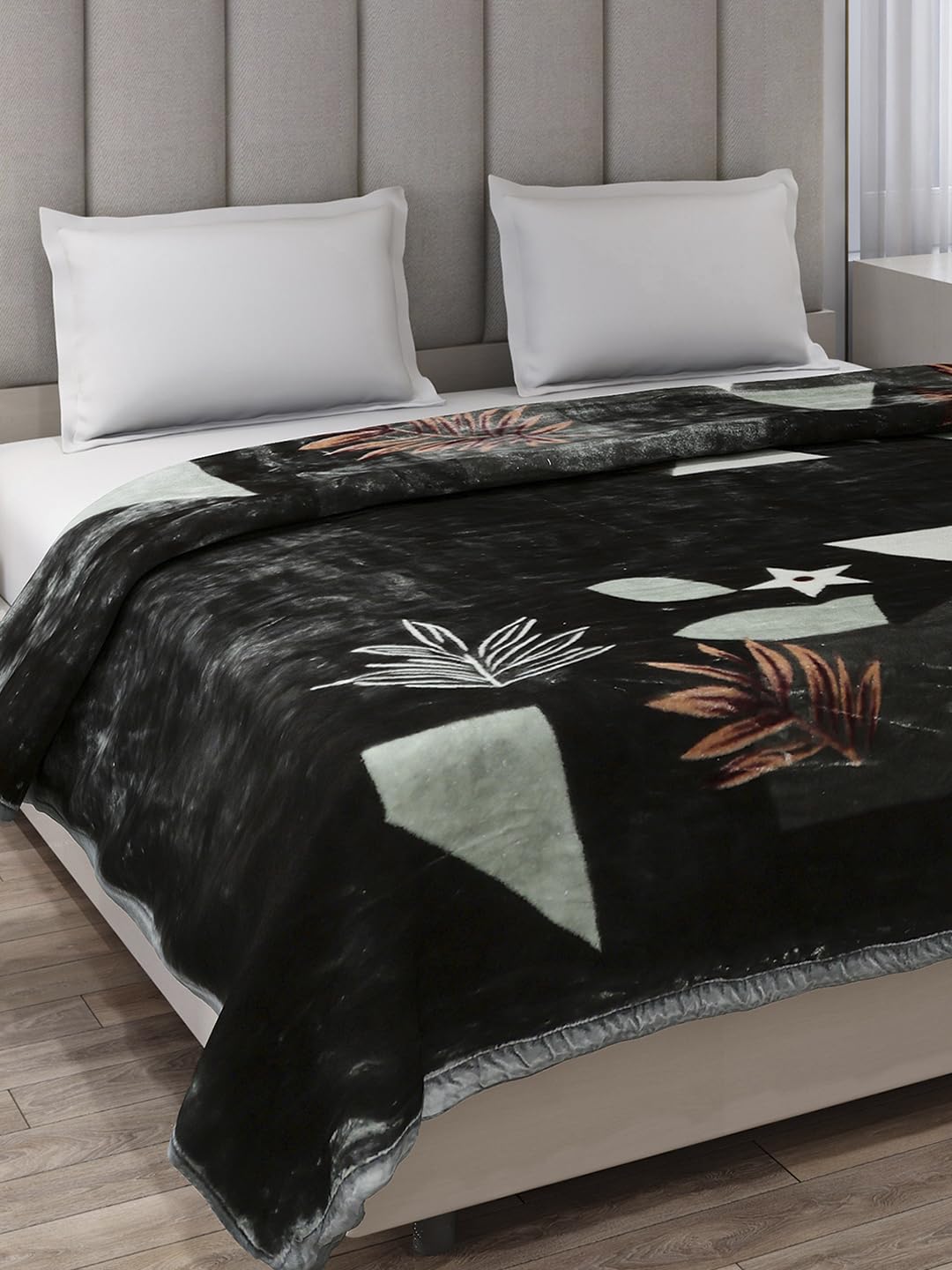 Monte Carlo Double Bed Heavy Winter Blanket Moon Valley 2 Ply Box Pack 870 GSM | 4.5 KG, (240x220 CM), Bottle Green