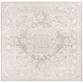 SAFAVIEH Reflection Collection 8' Square Light Grey/Cream RFT664C Vintage Distressed Living Room Dining Bedroom Area Rug