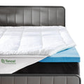Viscosoft 3 Inch Pillow Top Memory Foam Mattress Topper Queen - Cooling Hybrid Lux Dual Layer Mattress Pad - Certipur-Us Certifi