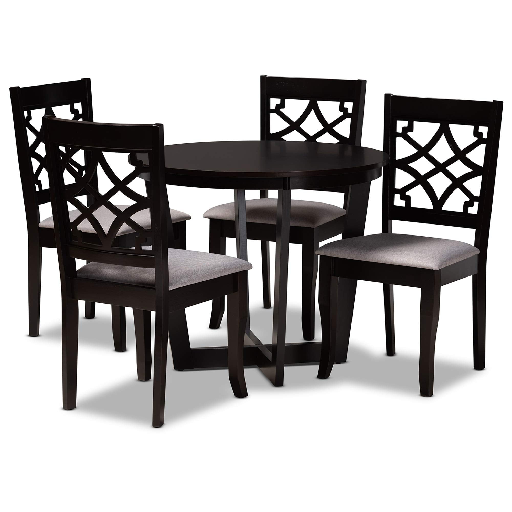 Baxton Studio Tricia 5-Piece Dining Set - Thumbnail 3