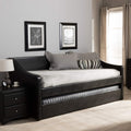 Baxton Studio Barnstorm Upholstered Daybed Black