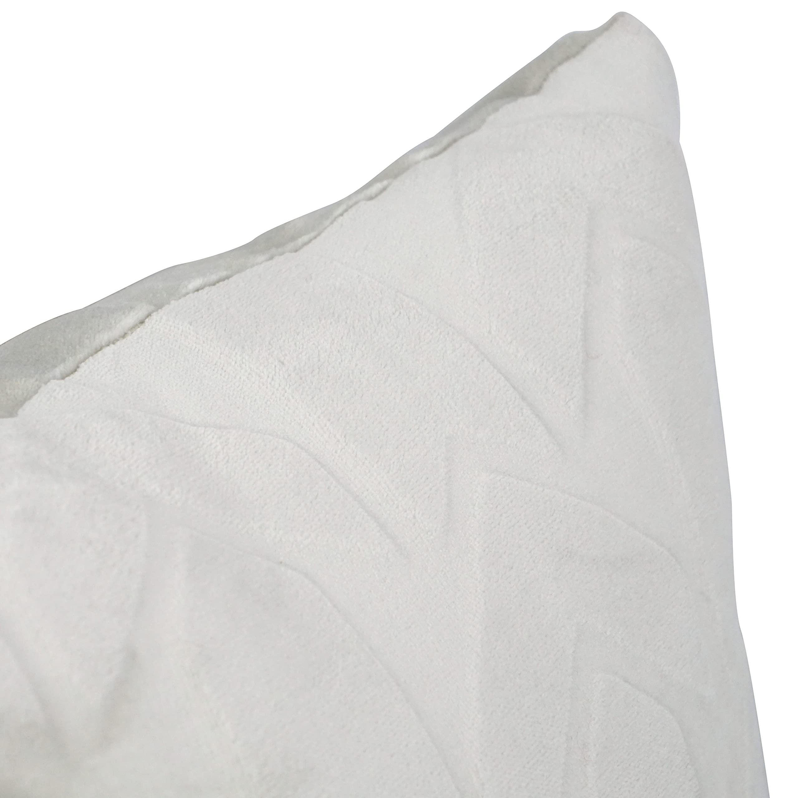 Blazing Needles Square Faux Fur Throw Pillows, 17", Agora Soap 4 Count
