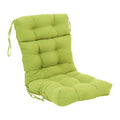 Blazing Needles 22 45-inch Twill Seat/Back Tufted Chair Cushion, 22 x 45, Mojito Lime