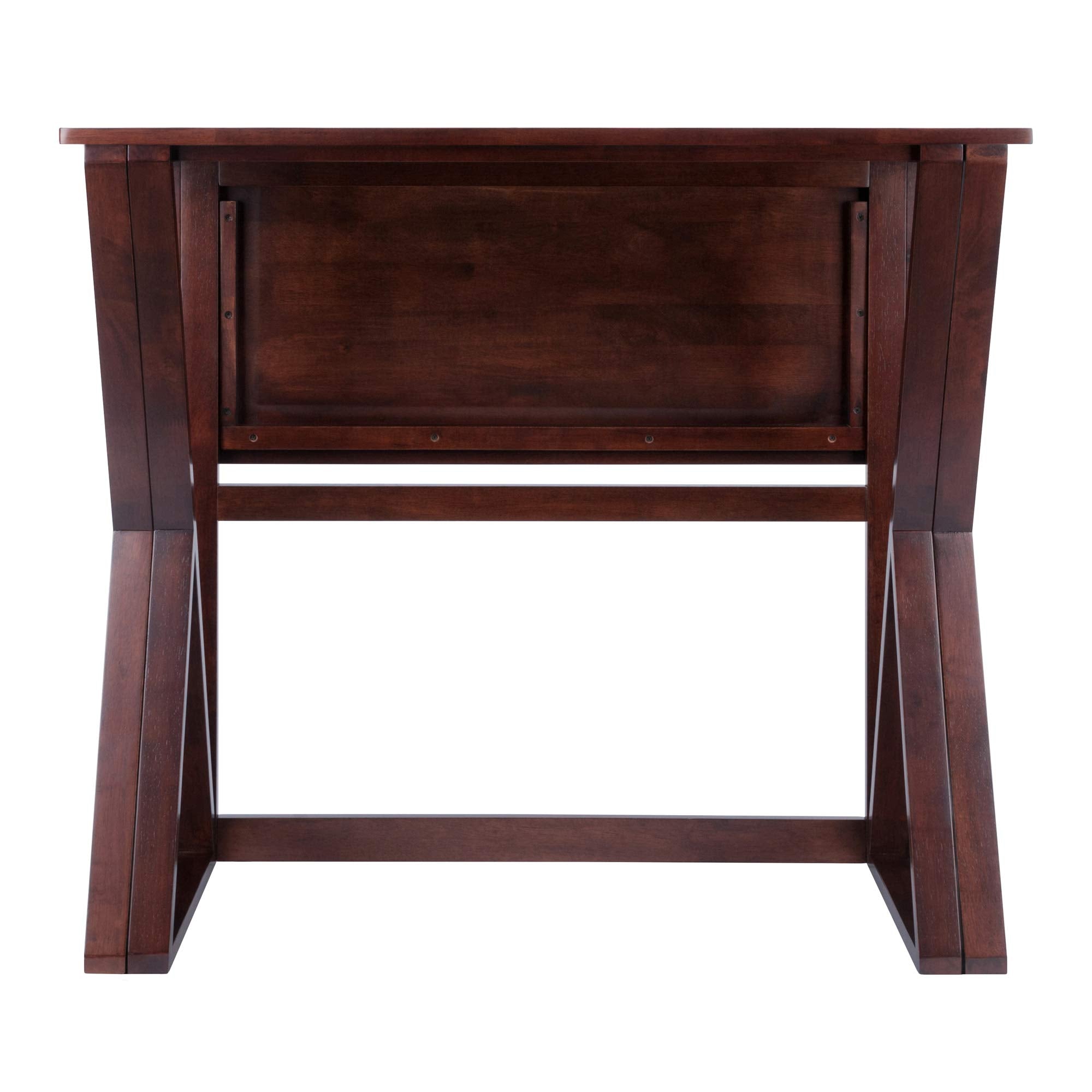 Winsome Wood Harrington Drop Leaf High Table, Antique Walnut