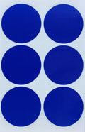 Royal Green Round 2' Inch Blue Sticker Dot Labels 50Mm - Permanent Adhesive Label Rounds Stickers - 72 Pack