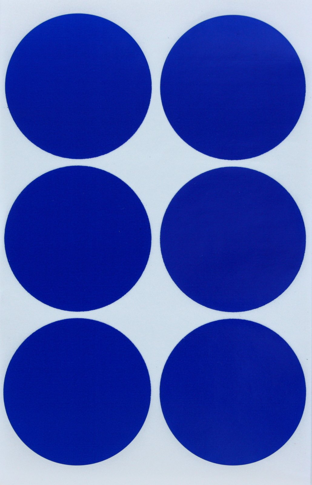 Royal Green Round 2' Inch Blue Sticker Dot Labels 50Mm - Permanent Adhesive Label Rounds Stickers - 72 Pack