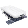 Ivation EZ-Bed (Twin) Air Mattress with Frame & Rolling Case, Self Inflatable, Blow Up Bed Auto Shut-Off, Comfortable Surface Ai