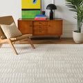 Revival Rugs Shell 710x10 Washable Area Rug for Living Room Bedroom - 100% Recycled Oeko-TEX Certified, Medium Pile, Beige, Cr