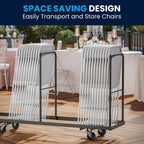 Hercules Series Premium Plastic Folding Chair [Set Of 2] Color: White