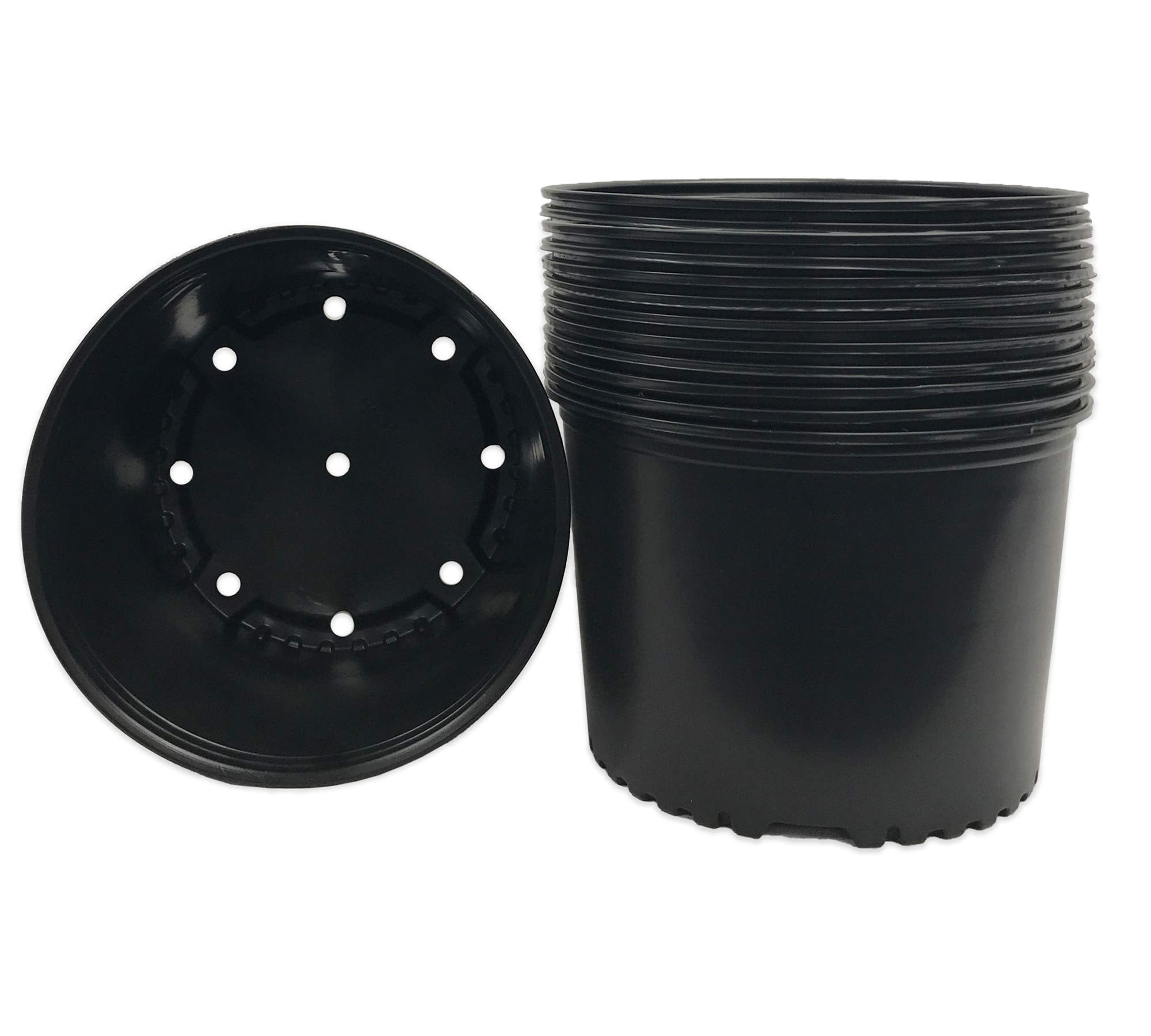 Viagrow Vhpp300-12 Vhpp Nursery Pots, 12 Pack, 3 Gallon, Black