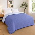 Lahome Ac Comforter Double Bed Reversible Comforters All Season Ac Blanket Comforter King Size 220 Gsm, (Blue)