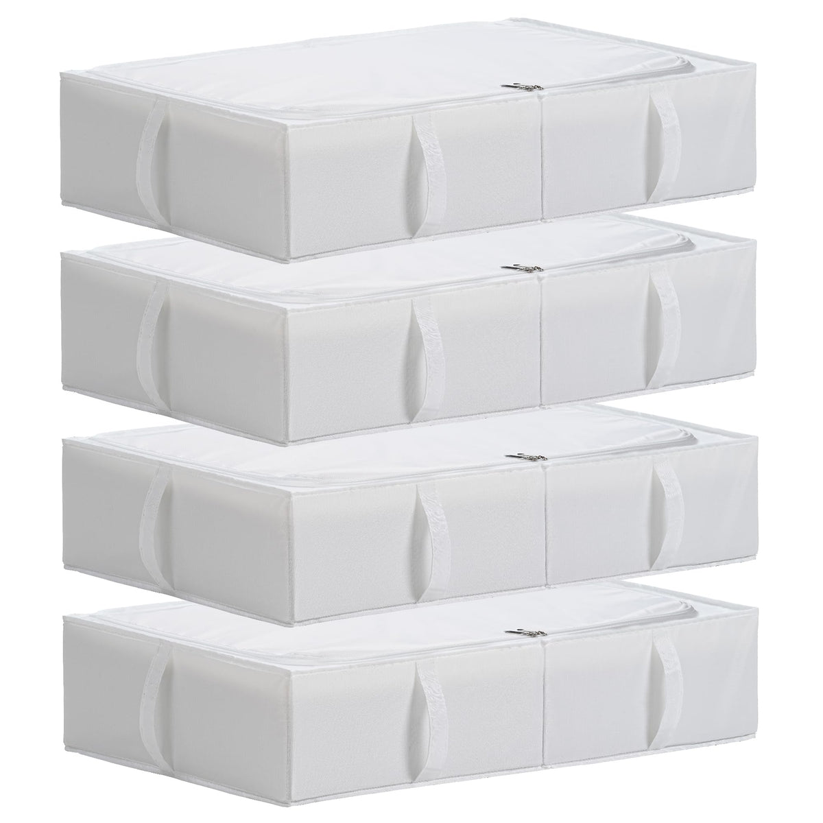 TYEERS Under Bed Storage Containers, Durable Fabric, Washable, Collapsible, Under Bed Storage Bins for Clothes, Blankets, Sheets