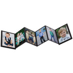Neil Enterprises Inc. 2.5'' X 3.5'' Black Mini Accordion Self-Stick Photo Album