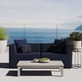 Modway Eei-4377-Nav Saybrook Outdoor Patio Upholstered 2-Piece Sectional Sofa Loveseat, Navy