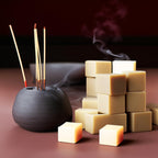 Candlecopia Nag Champa Strongly Scented Hand Poured Vegan Wax Melts, 12 Scented Wax Cubes, 6.4 Ounces In 2 X 6-Packs