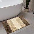 Home Centre Pristine Beige Textured Striped Bath Mat  45x70cm