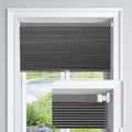 LazBlinds Cordless Cellular Shades, No Tools No Drill Blackout Honeycomb Shades Pleated Blinds for Windows, 26 W x 64 H, Midnigh