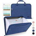 Sooez Heavy Duty Accordion File Organizer With Hidden Handle, Portable 12 Pockets Expanding File Folders, Cloth Monthly Bills Re