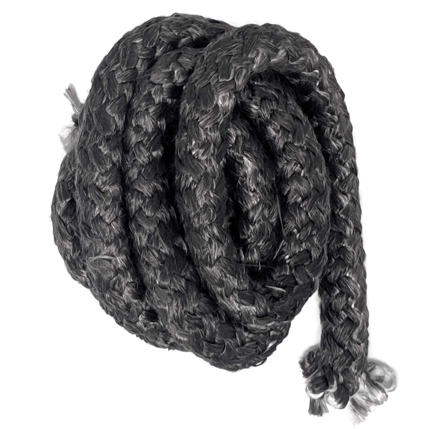 Midwest Hearth Wood Stove Replacement Gasket for Woodburning Stoves - Graphite Impregnated Fiberglass Gaskets (7/8 x 84 Rope)