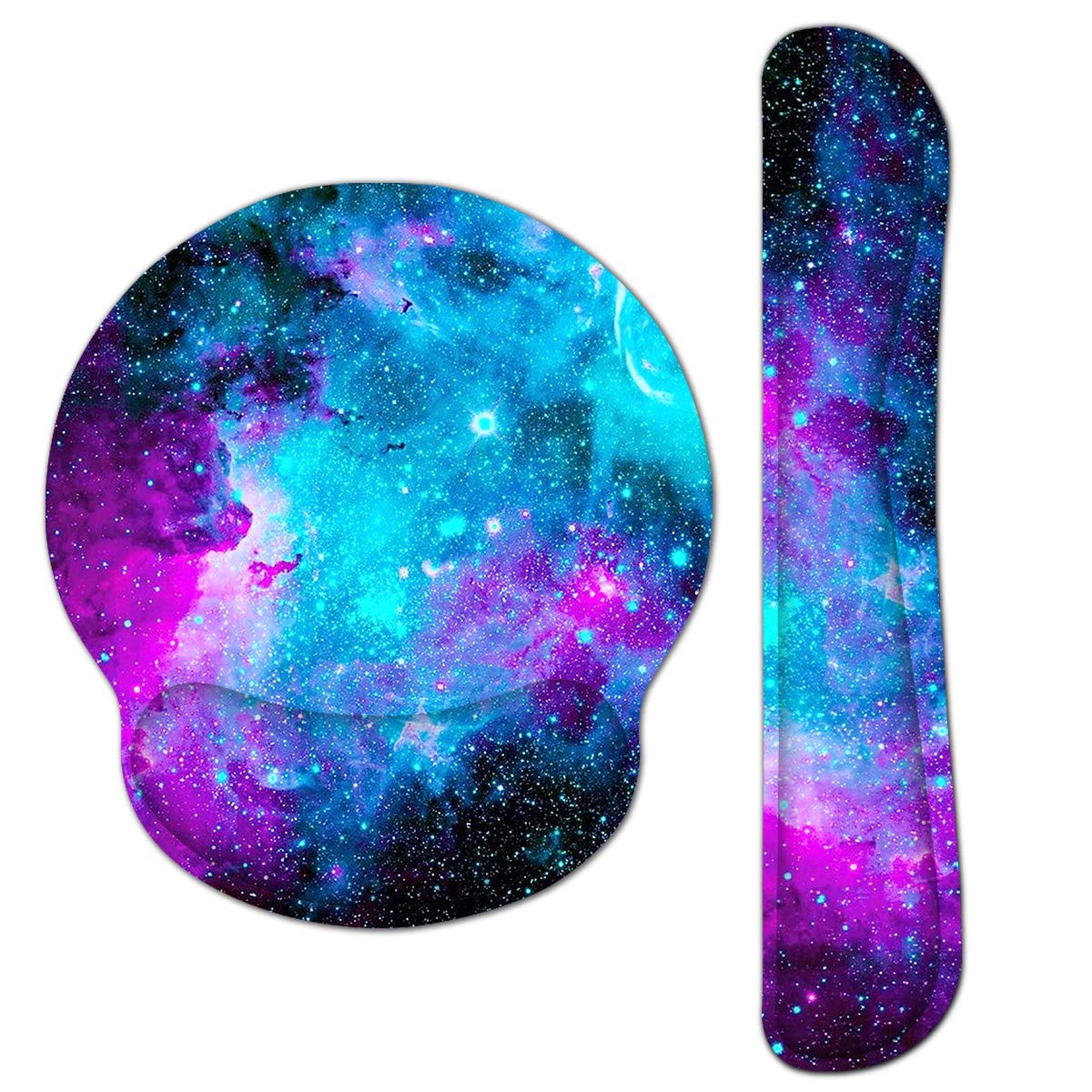 Aortdes Memory Foam Set Ergonomic Keyboard Mouse Pad Wrist Support - Keyboard Wrist Rest For Computer/Laptop/Gaming/Office - Com