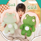 Frog Plushies Toys, 17' Cute Frog Pillow With Mushroom Hat Stuffed Animals, Kawaii Plushies Gift For Kids Girls Adults Valentin