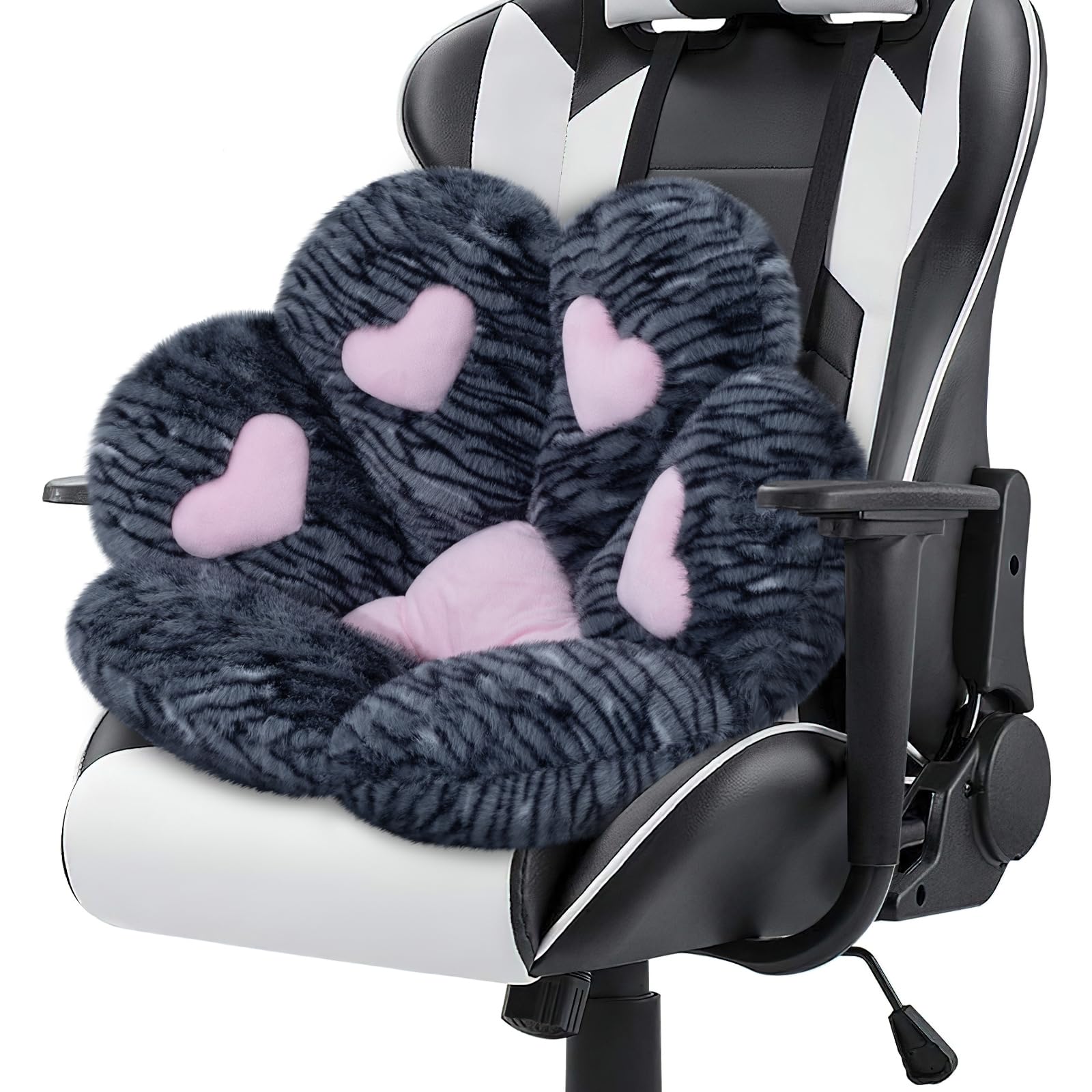 MOONBEEKI Cat Paw Cushion Chair Comfy Kawaii Plush Seat Cushions Shape Lazy Pillow for Gamer Chair 28x 24 Cozy Floor Cute Seat K