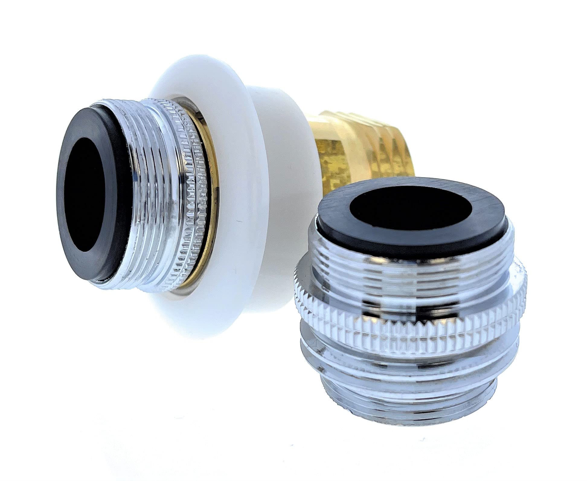 Quick Connect Faucet Adapter, Sink Hose Adapter (Combo) | Part #10521 & #10513 - Compatible With Male To Male & Female To Male T