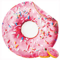 Bnuitland Pink Donut Blanket,300GSM Double Sided Giant Funny Gift Throw with Donut Pouch,Realistic Super Soft Taco Food Blanket,