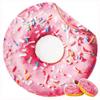 Bnuitland Pink Donut Blanket,300GSM Double Sided Giant Funny Gift Throw with Donut Pouch,Realistic Super Soft Taco Food Blanket,