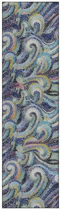 Dalyn Seabreeze Sz14 Ink Washable 2'3" X 7'6" Runner Rug Sz14Ik2X8