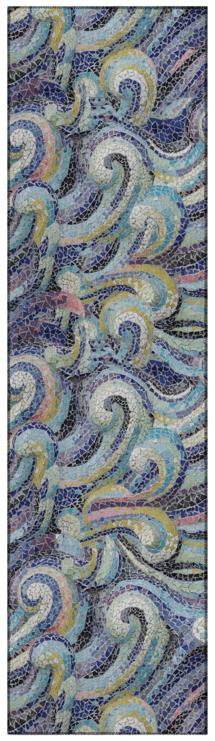 Dalyn Seabreeze Sz14 Ink Washable 2'3" X 7'6" Runner Rug Sz14Ik2X8