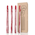CANDWAX 10 inch Taper Candles Set of 4 - Unscented Candles Taper Burning for 8 Hours - No Drip Bleeding Taper Candles Ideal as H